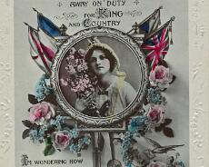 20141003_0055 One of a range of postcards produced to encourage people in the UK to write to troops on the front line to aid morale